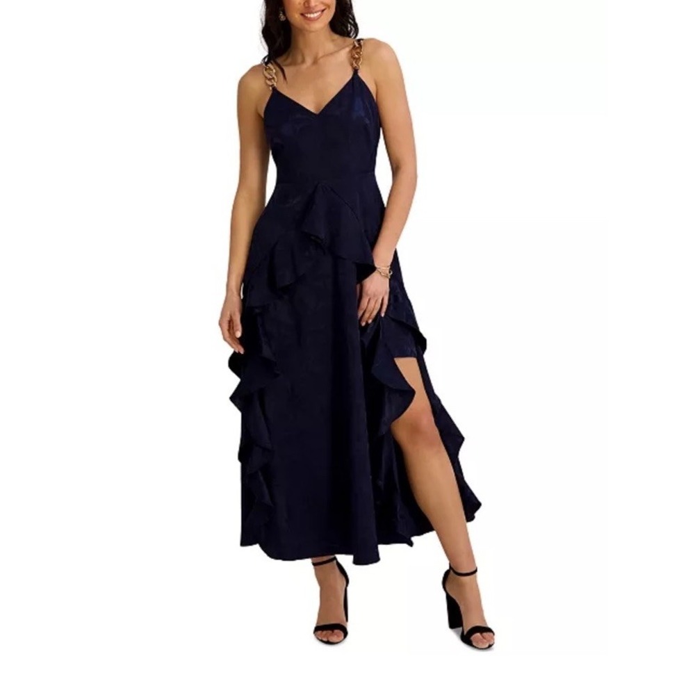 Siena Women's V-Neck Long Dress NWT MSRP $150 Plus Size 14